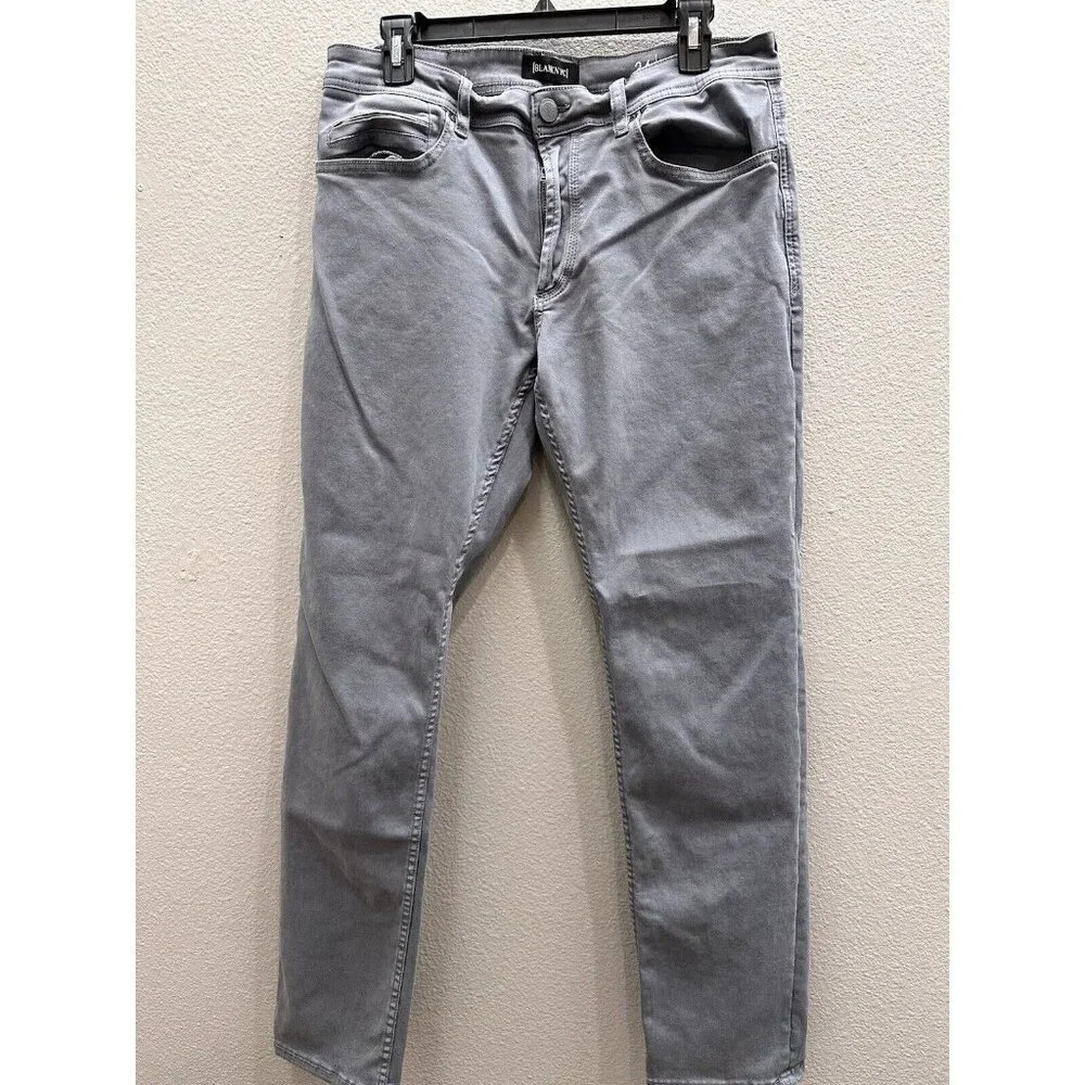 BlankNYC Jeans Mens 34x31 Wooster Slim Fit Gray Cotton Stretch Straight Leg